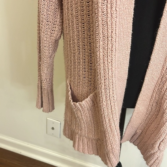 American Eagle Outfitters Long Line Open Front Cardigan W/Pockets, Sz. L. - Picture 3 of 9